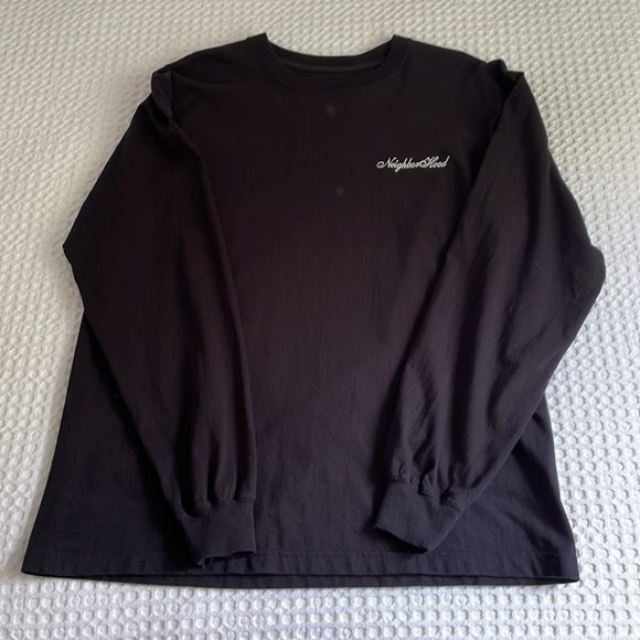 Neighborhood long sleeve black top - Picture 3 of 4